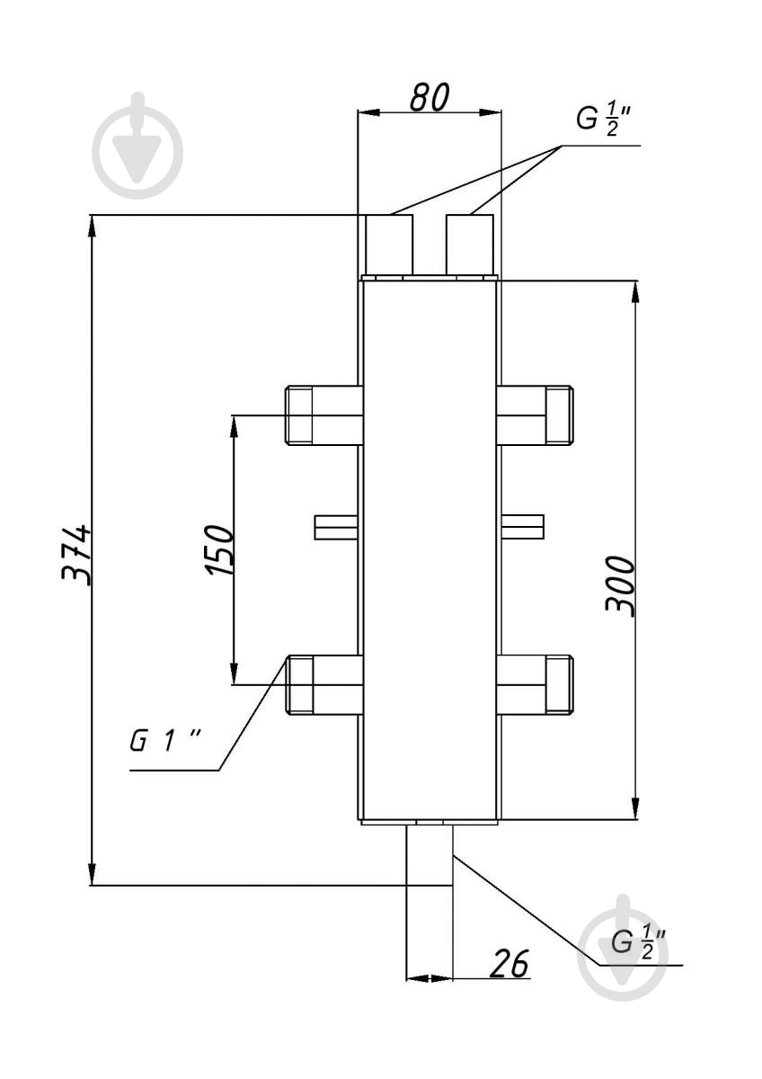 Гидрострелка Termojet в изоляции 1’’ ГС25 - фото 2