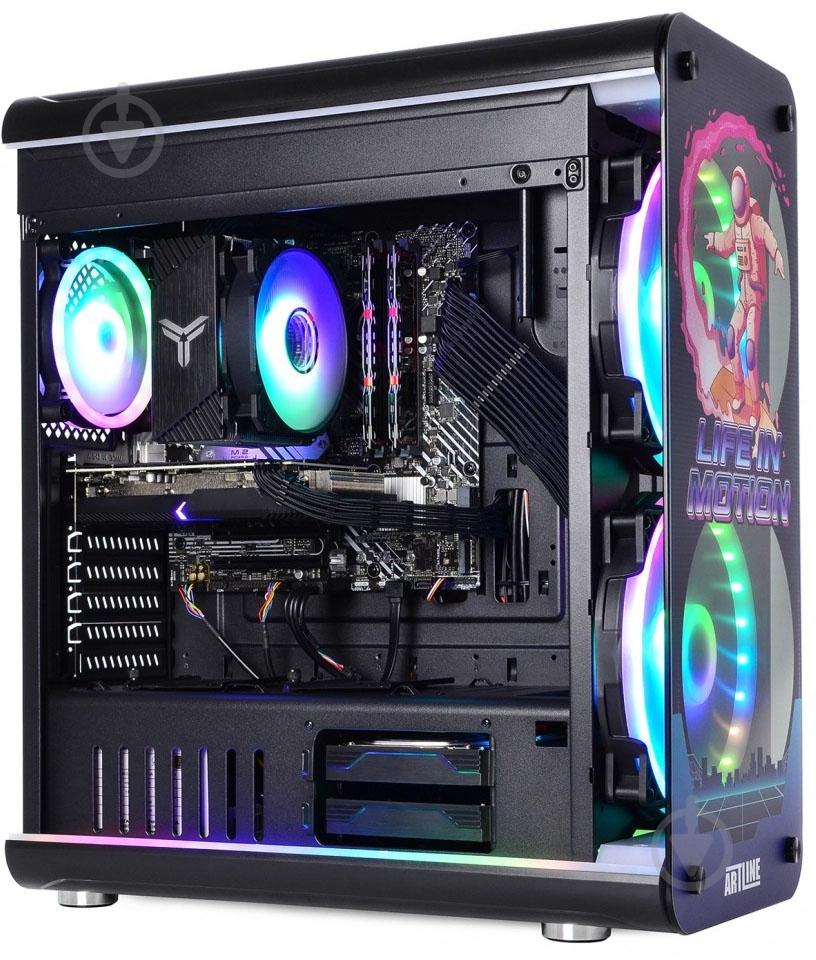 Компьютер Artline Overlord NEON (NEONv22) black - фото 6