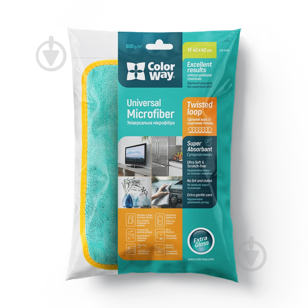 Мікрофібра ColorWay CW-4460 для універсального застосування (CW-4460) - фото 1