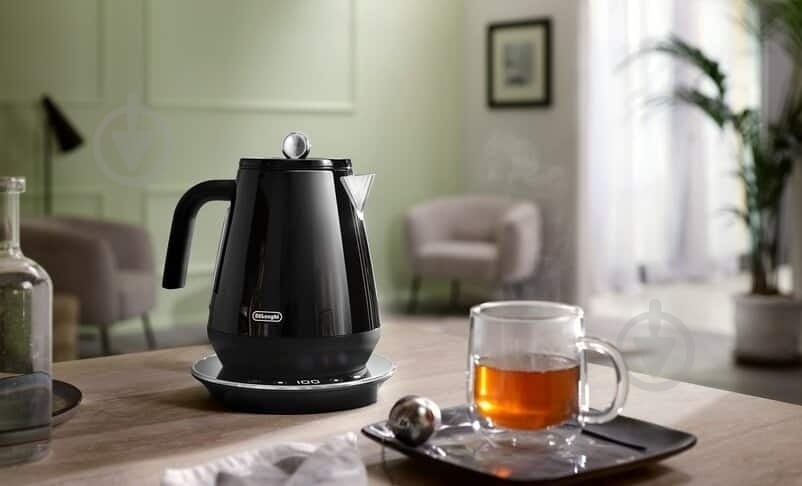 Електрочайник Delonghi KBY 2011 BK Eclettica SpecialTea 1.7 л чорний - фото 7