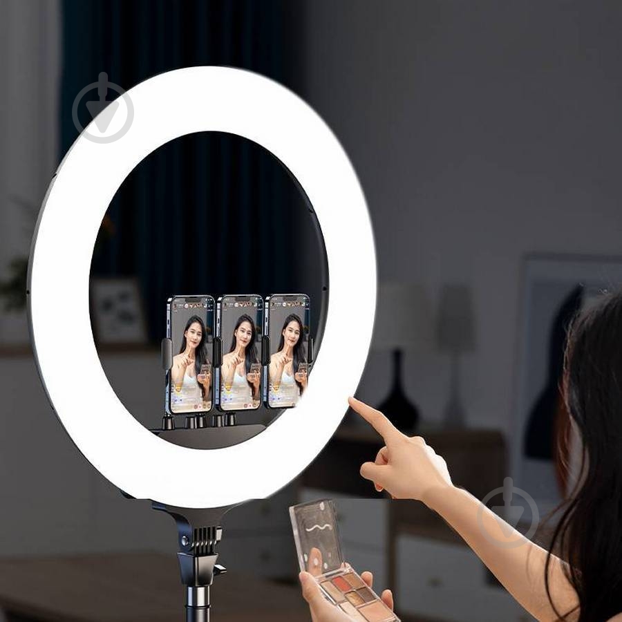 Светильник кольцевой RTAKO AR-GTB01-18S Digital display Ring Light ABS 18" (6942063218661) - фото 9