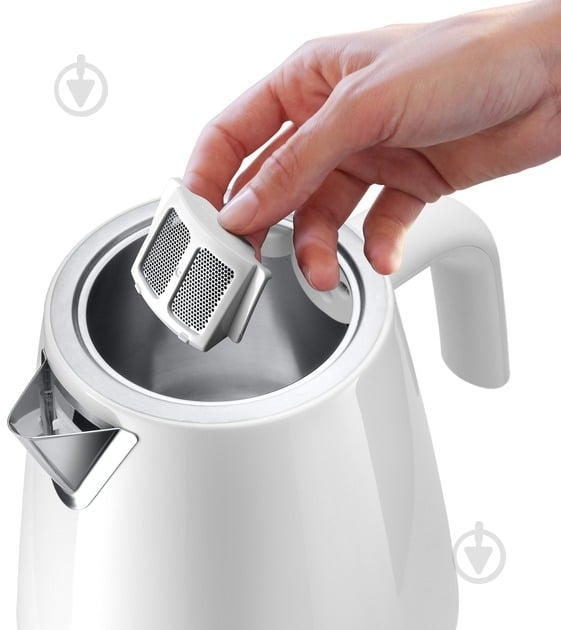 Електрочайник Delonghi KBY 2011 W Eclettica SpecialTea 1.7 л білий - фото 3