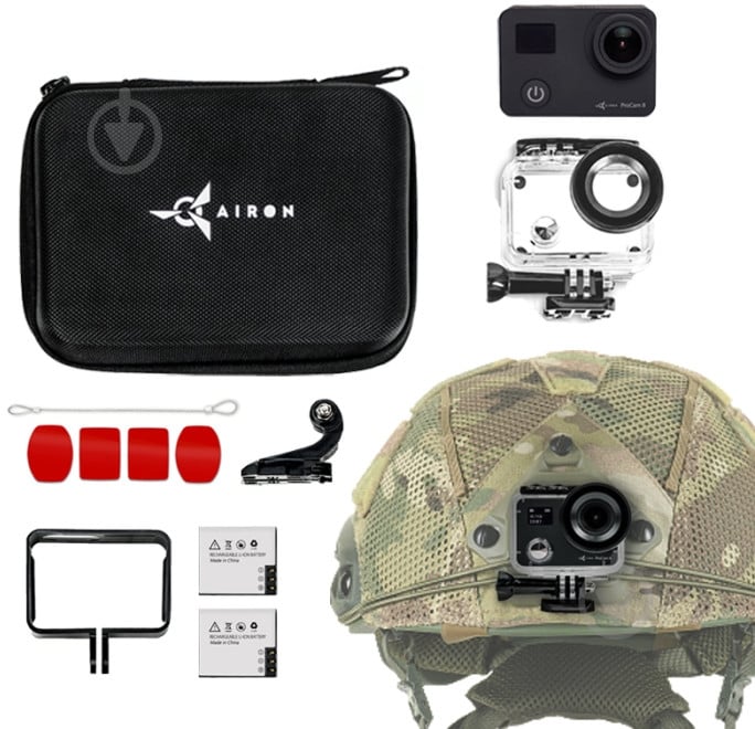Экшн-камера AIRON ProCam 8: Набор экшн камеры для тактических шлемов black (4822356754510) - фото 4 Экшн-камера AIRON ProCam 8: Набор экшн камеры для тактических шлемов black (4822356754510) - фото 4