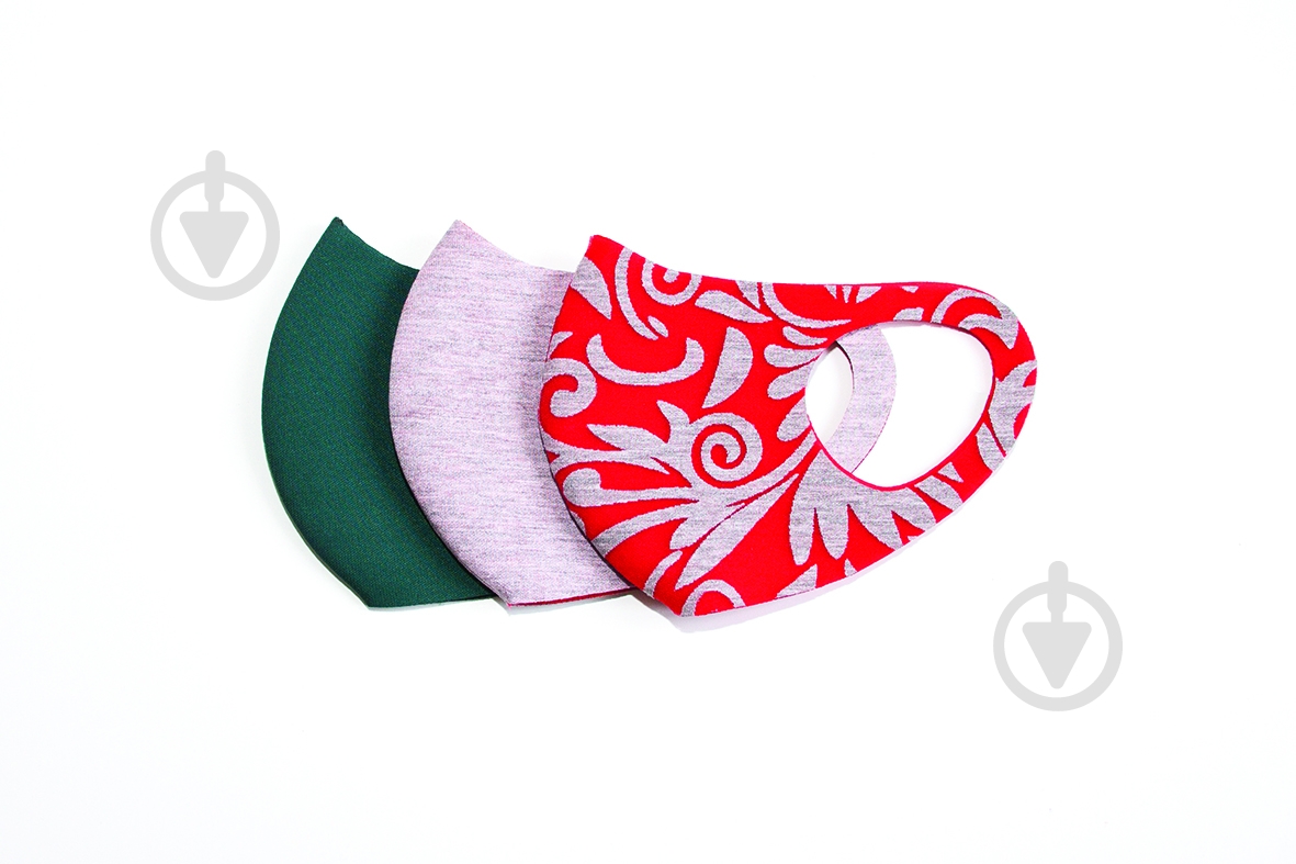 Маска багаторазова немедична Unisex р. M в асортименті 3 шт./уп. - фото 5