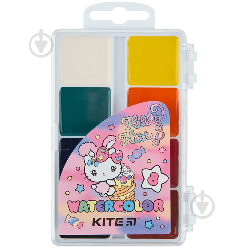 Краски акварельные Hello Kitty 8 шт. HK23-065 KITE - фото 1