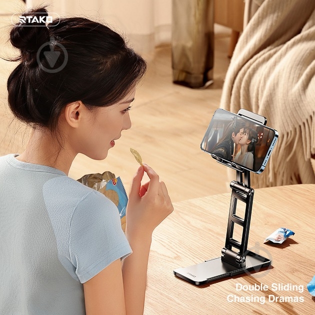 Подставка RTAKO TC06 Double SIiding StabiIizing Bracket Black (6975523009455) - фото 7 Подставка RTAKO TC06 Double SIiding StabiIizing Bracket Black (6975523009455) - фото 7