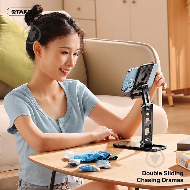 Подставка RTAKO TC06 Double SIiding StabiIizing Bracket Black (6975523009455) - фото 3 Подставка RTAKO TC06 Double SIiding StabiIizing Bracket Black (6975523009455) - фото 3