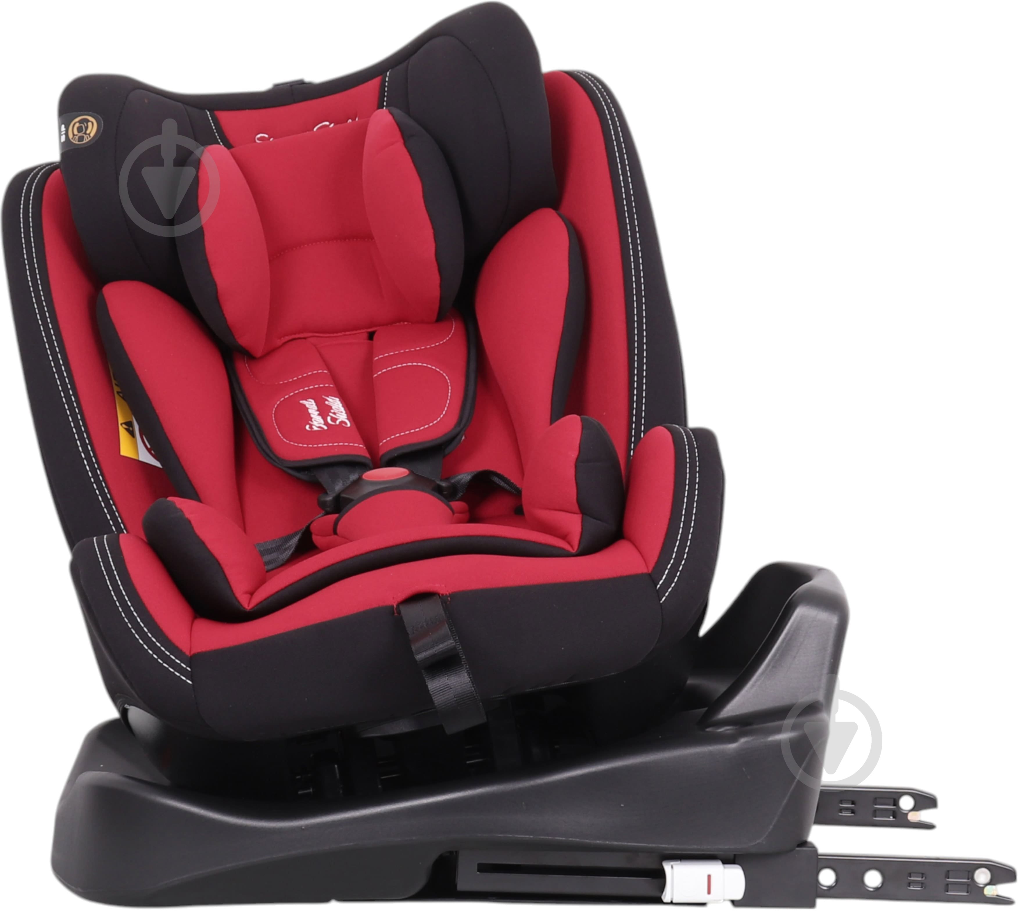 Автокресло Eternal Shield AA07-R с isofix красный с черным - фото 5
