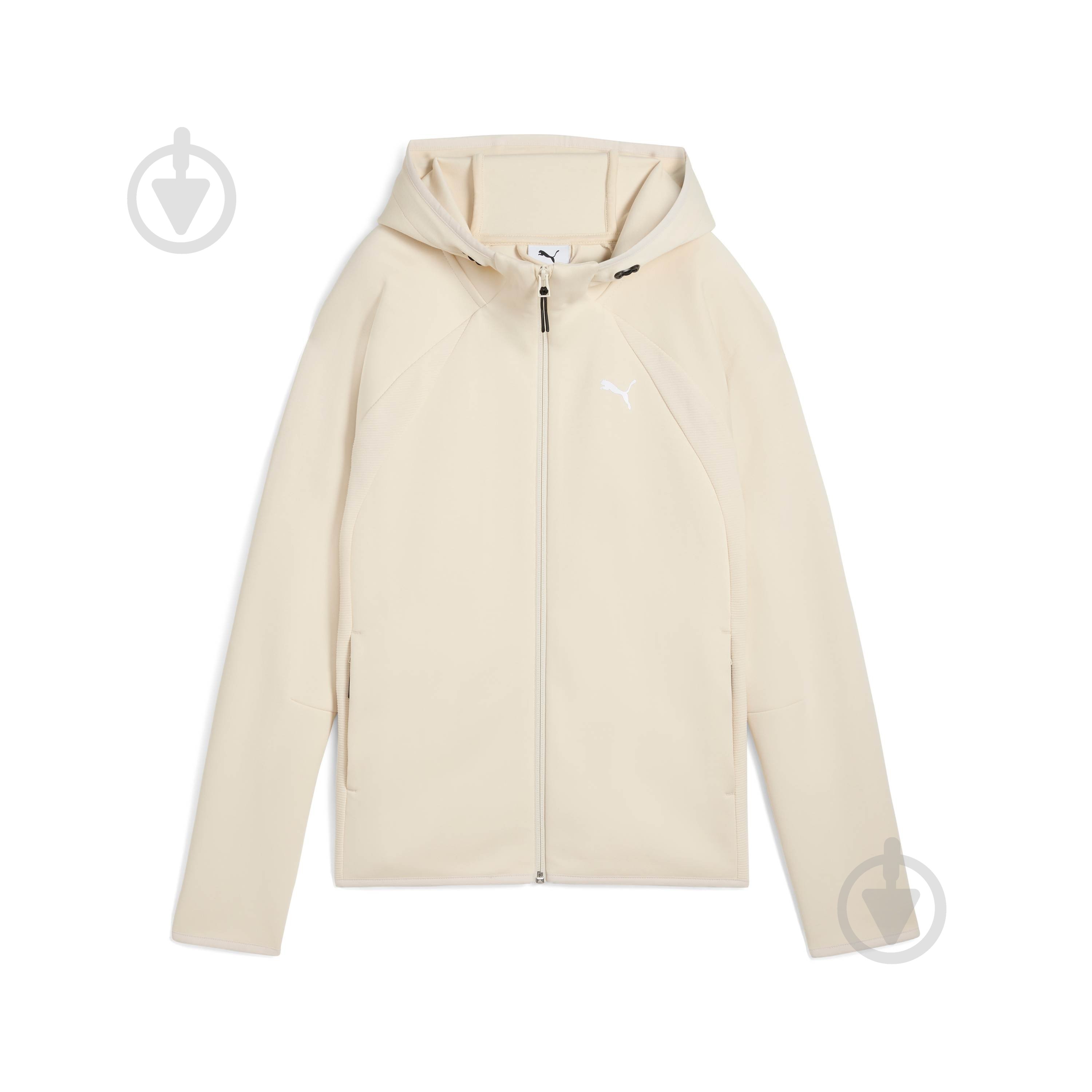 Джемпер Puma EVOSTRIPE FULL-ZIP HOODIE DK 68814187 р.L бежевый - фото 4