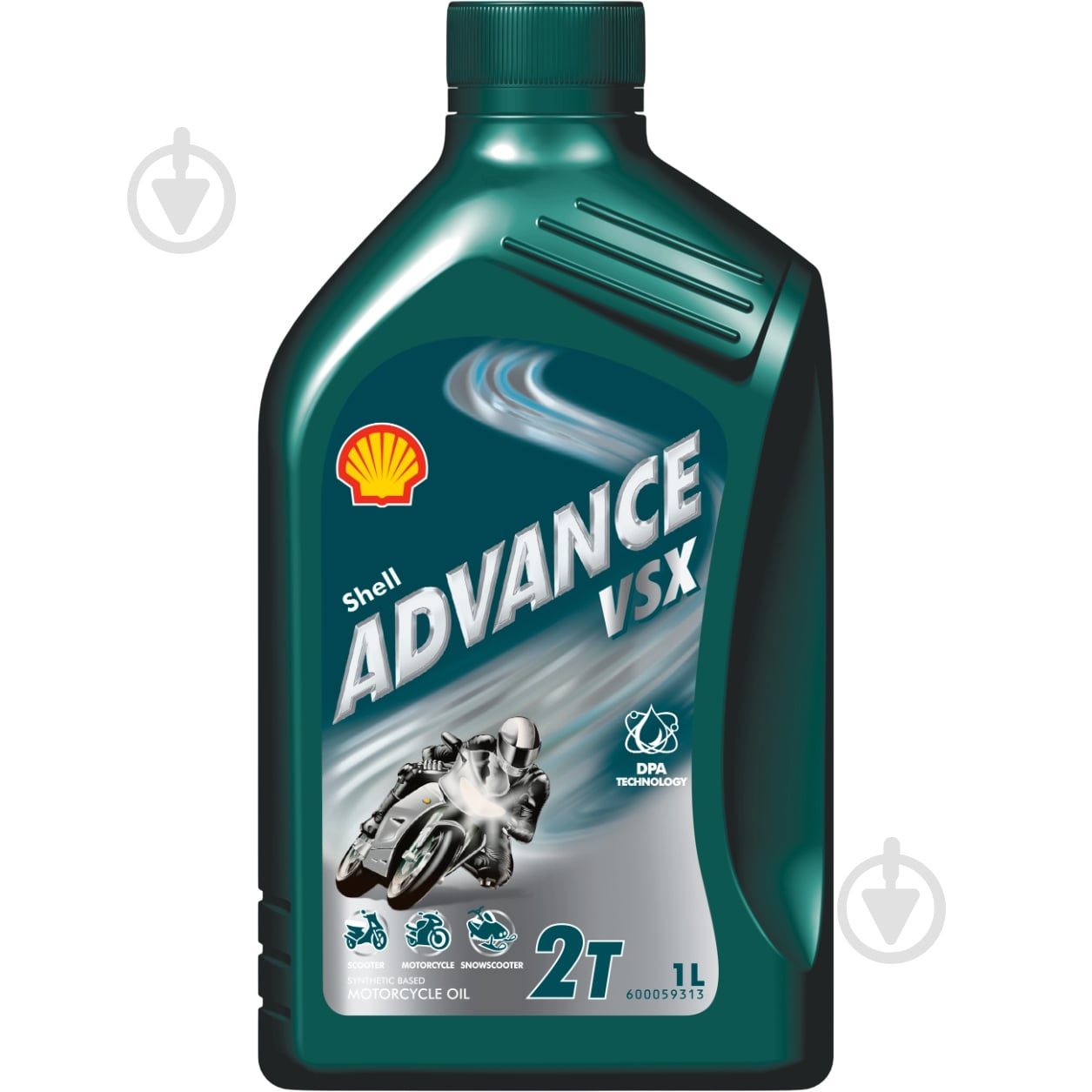 Моторна олива синтетична SHELL Advance VSX 2T 1 л (ТОВ-У000595) - фото 1