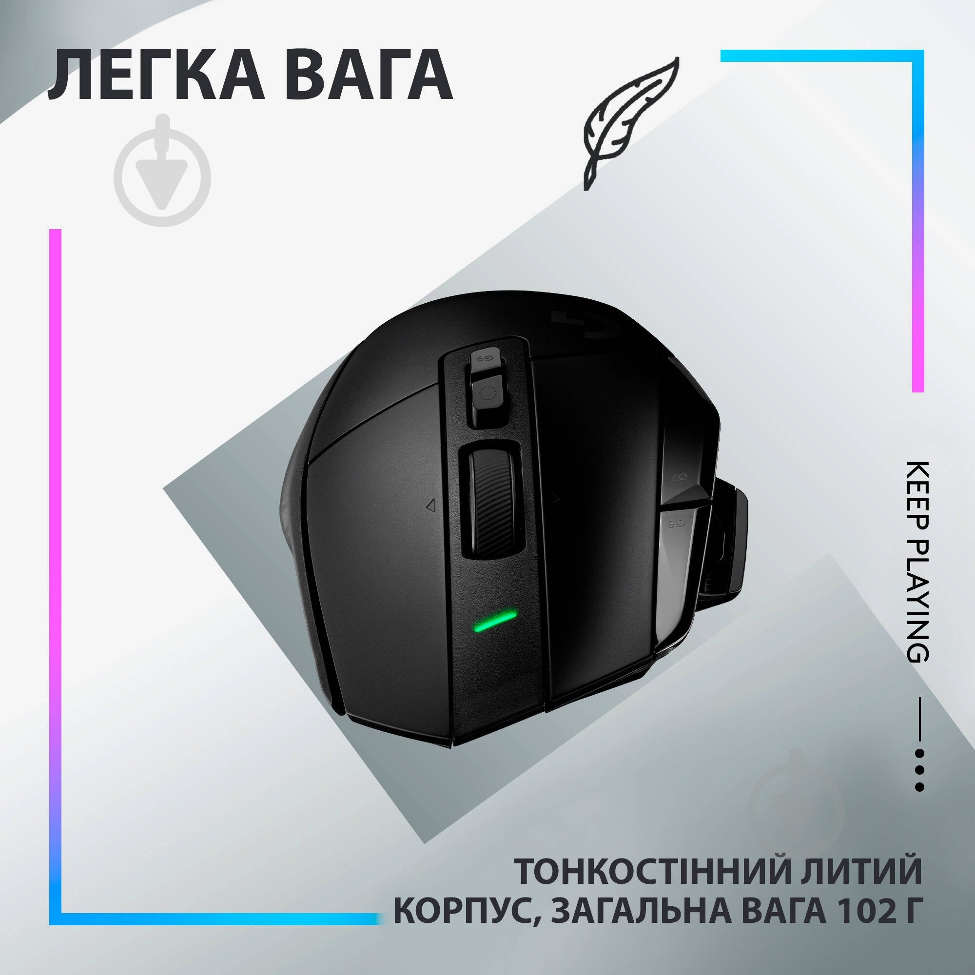 Мышка беспроводная Logitech G502 X Lightspeed black (910-006180) - фото 6