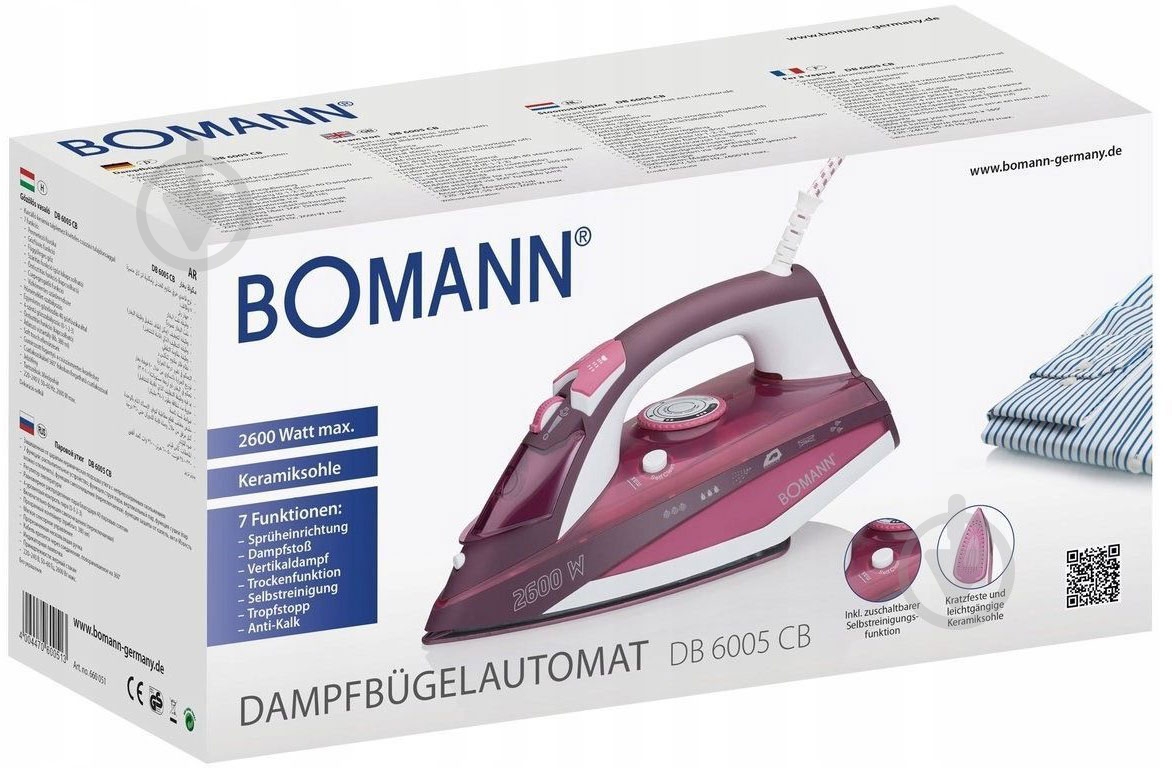 Утюг Bomann DB 6005 CB - фото 4