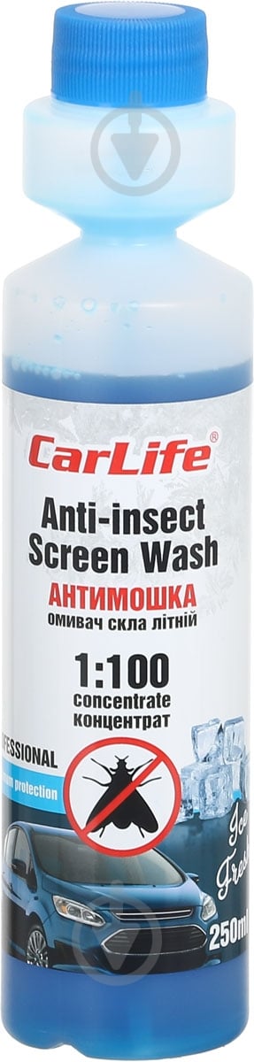 Омивач скла CarLife Anti-insect Screen-Wash Ice Fresh літо -5 °С 0.25 л - фото 1