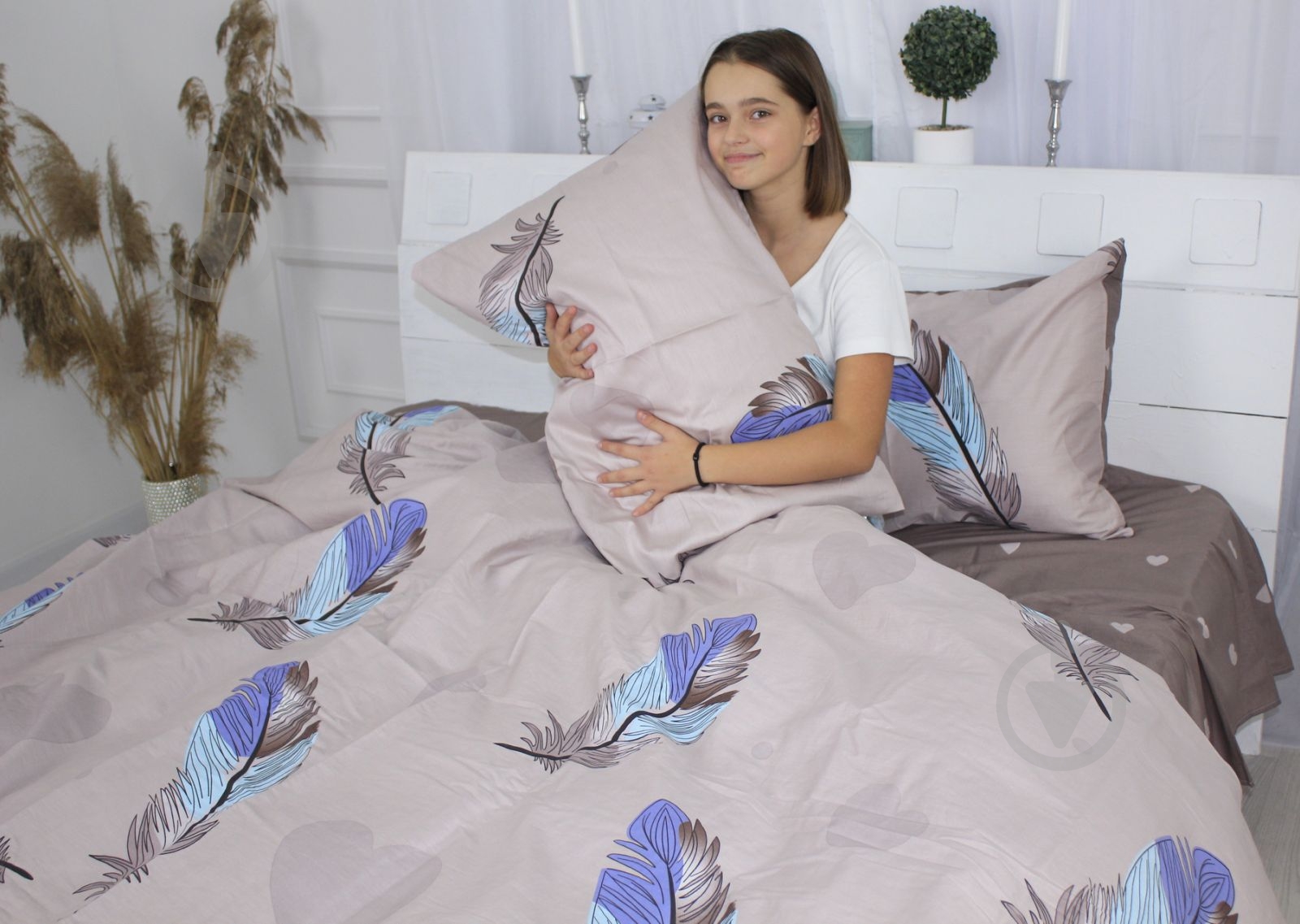 Наволочка сатин 22-1310 Peacock feathers 70x70 см мульти MirSon - фото 2 Наволочка сатин 22-1310 Peacock feathers 70x70 см мульти MirSon - фото 2