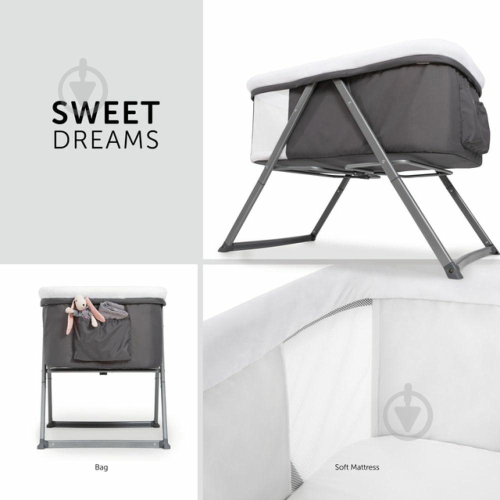 Кроватка детская Hauck Dreamer Grey 60895-1 - фото 8