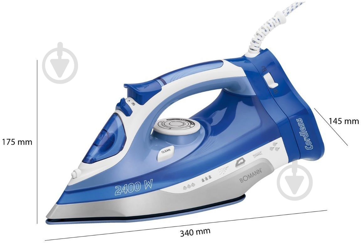 Утюг Bomann DB 6006 CB - фото 9 Утюг Bomann DB 6006 CB - фото 9