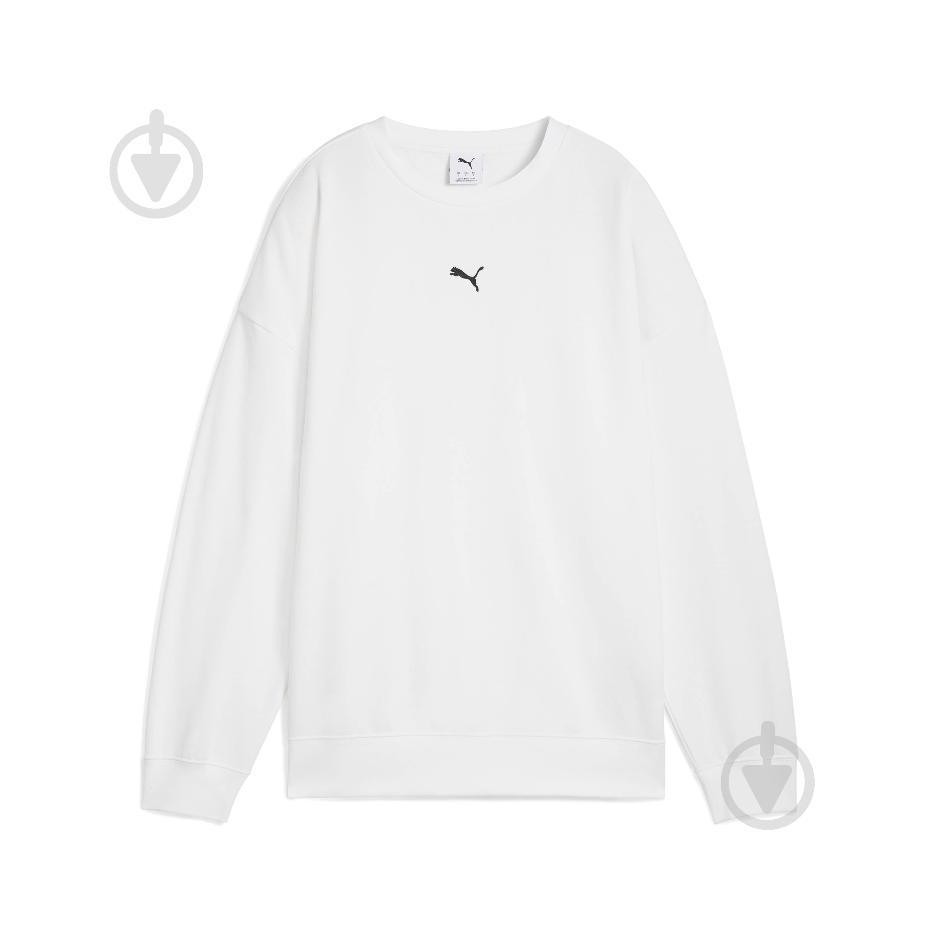 Свитшот Puma ESS Oversized Crew FL 68540002 р.L белый - фото 6 Свитшот Puma ESS Oversized Crew FL 68540002 р.L белый - фото 6
