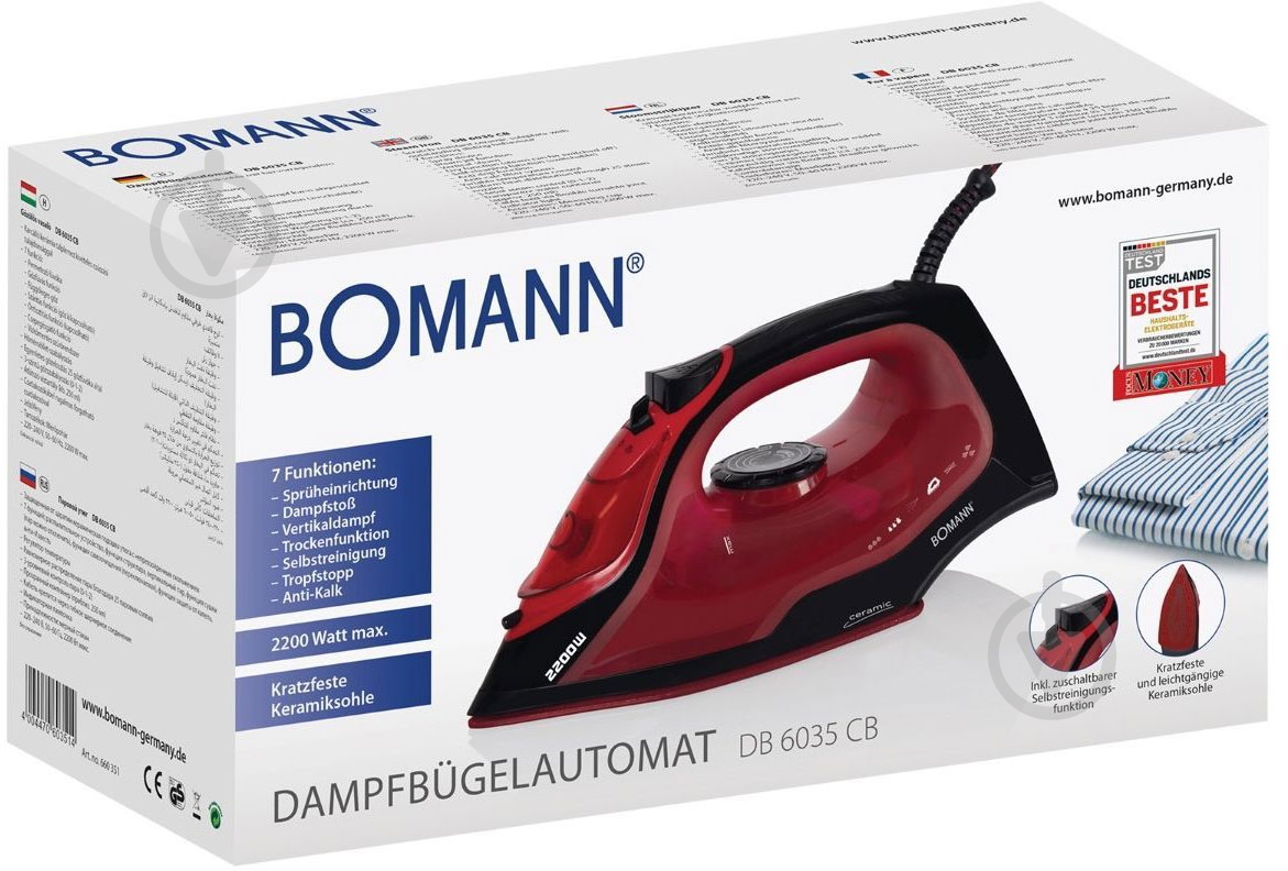 Утюг Bomann DB 6035 CB - фото 5