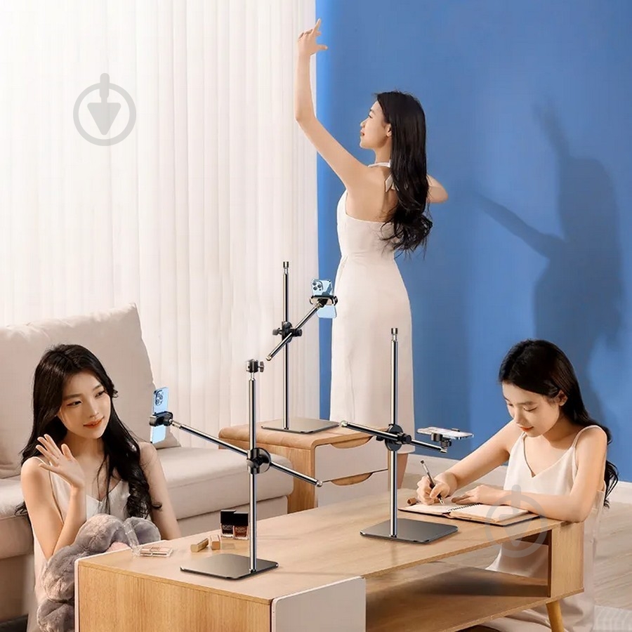 Держатель для смартфона ZJ-FP01 Black (6930539534926) RTAKO - фото 3 Держатель для смартфона ZJ-FP01 Black (6930539534926) RTAKO - фото 3