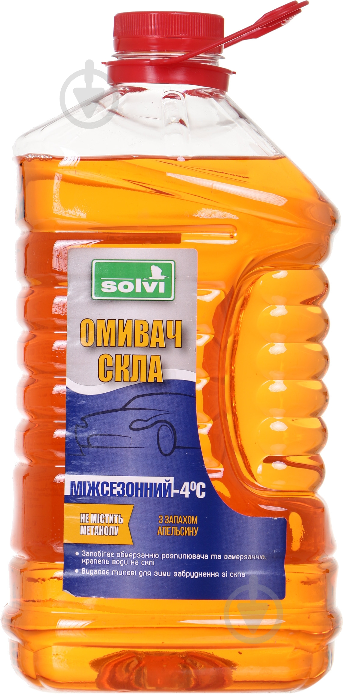 Омыватель стекла SOLVI апельсин всесезонные -4 °С 4 л - фото 2