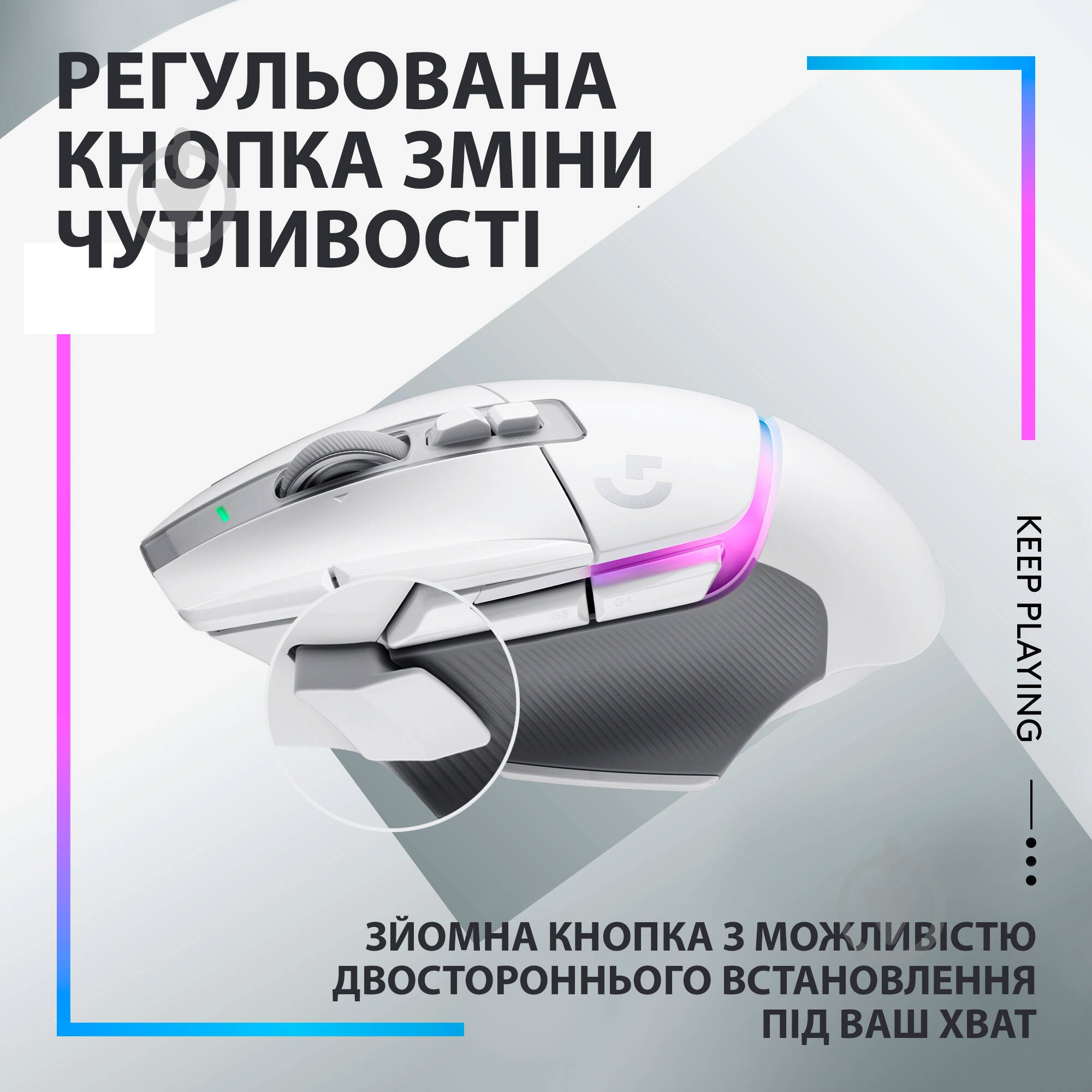 Мышка беспроводная Logitech G502 X Plus white (910-006171) - фото 6