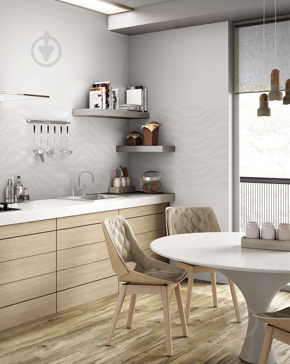 Плитка Halcon Blanco Ondas Mate 33x120 - фото 3 Плитка Halcon Blanco Ondas Mate 33x120 - фото 3