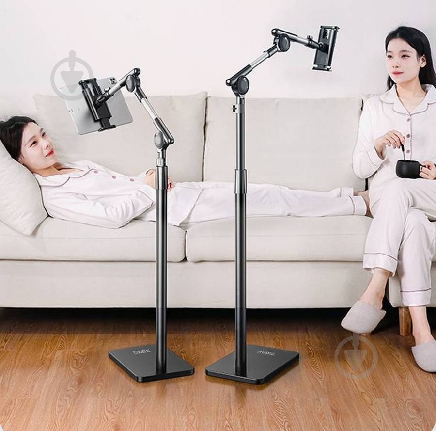 Держатель для смартфона LD052 Black (6930539533615) RTAKO [019] Black - фото 10