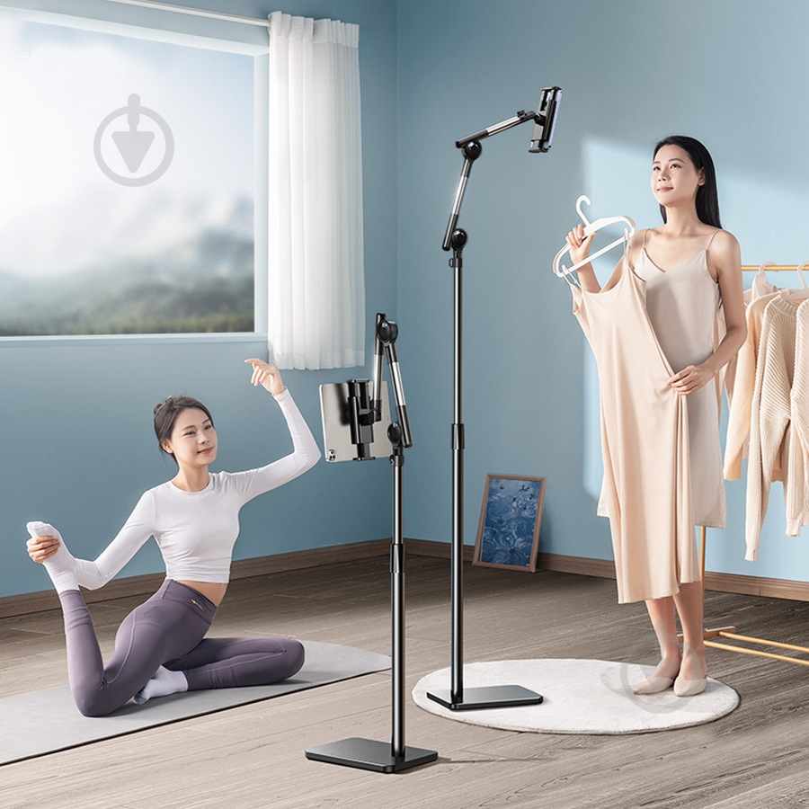 Держатель для смартфона LD052 Black (6930539533615) RTAKO [019] Black - фото 5