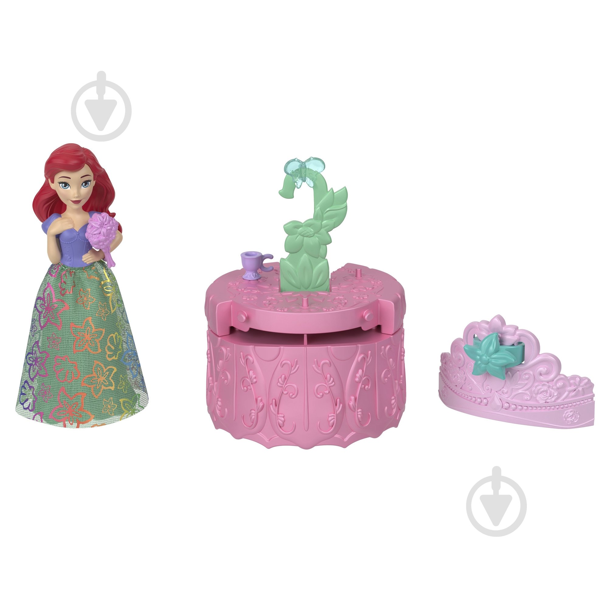 Игровой набор Disney Princes с мини-куклой принцессой "Royal Color Reveal" серии "Солнечные и цветочные" HRN63 - фото 2