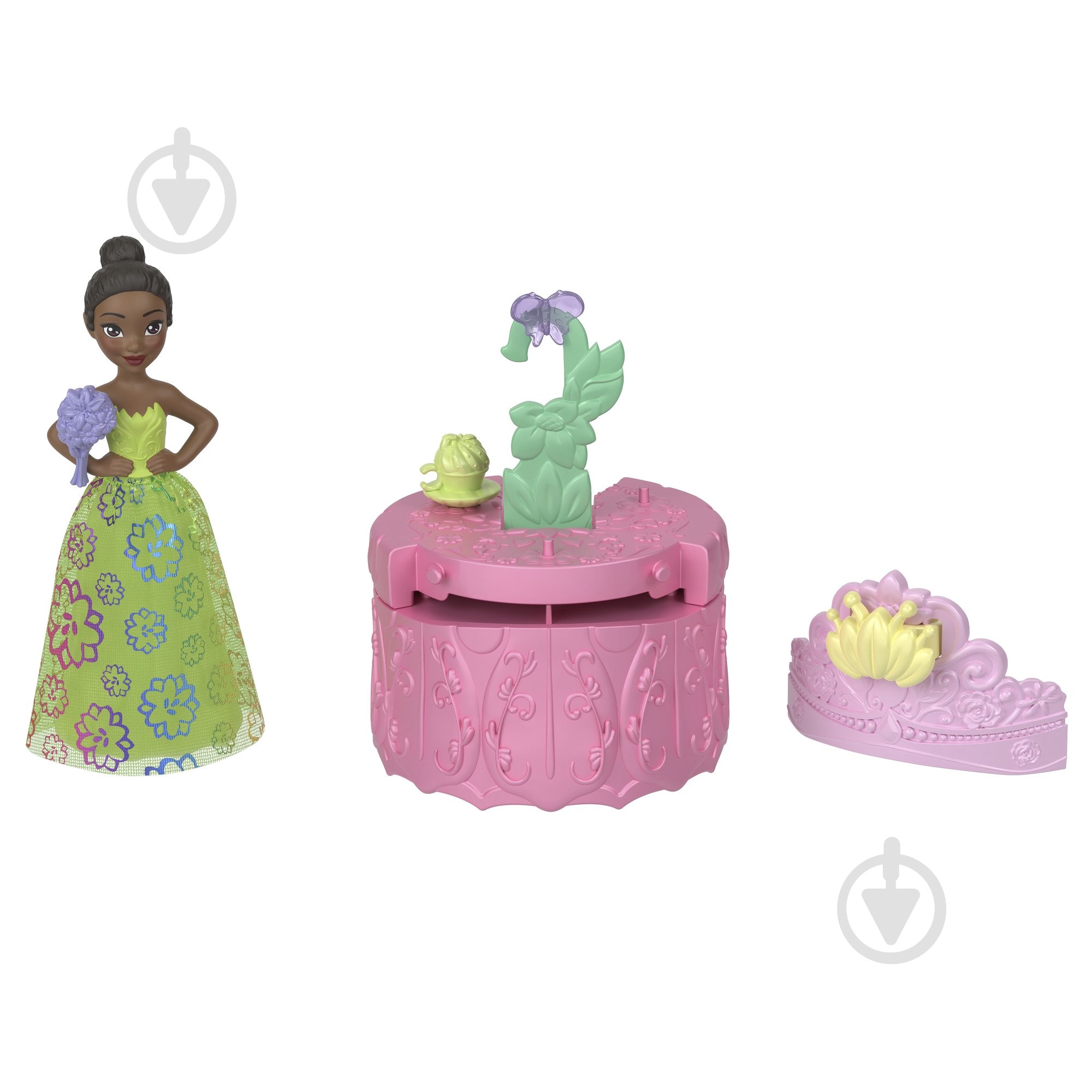 Игровой набор Disney Princes с мини-куклой принцессой "Royal Color Reveal" серии "Солнечные и цветочные" HRN63 - фото 3