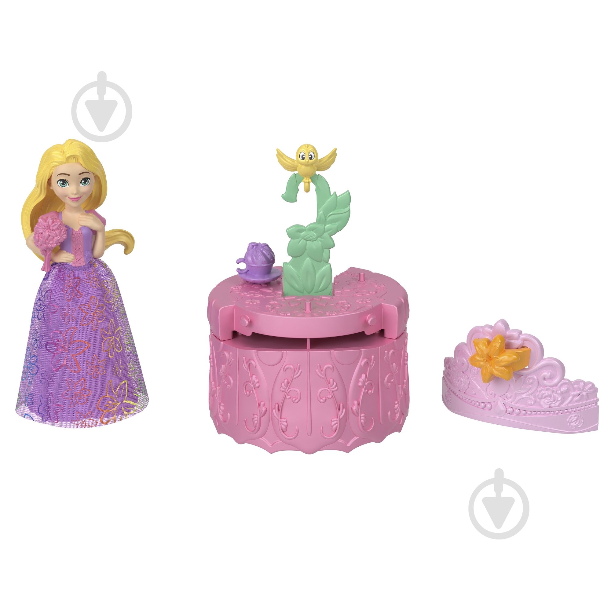 Игровой набор Disney Princes с мини-куклой принцессой "Royal Color Reveal" серии "Солнечные и цветочные" HRN63 - фото 1