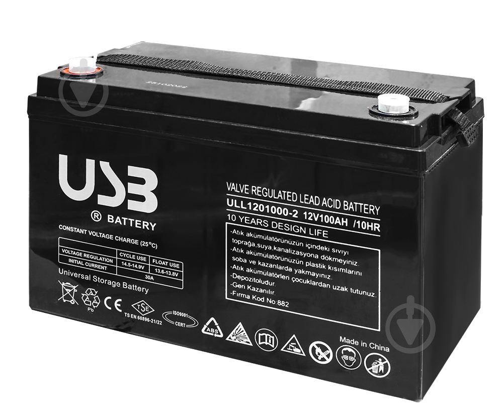 Батарея аккумуляторная E.NEXT 12V 100Ah (ULL121000-2) - фото 1