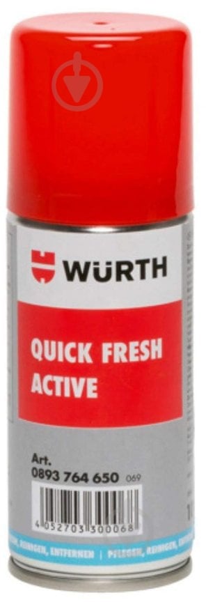 Очиститель кондиционера WURTH QUICK FRESH ACTIVE 0893764650 100 мл свежесть - фото 1 Очиститель кондиционера WURTH QUICK FRESH ACTIVE 0893764650 100 мл свежесть - фото 1