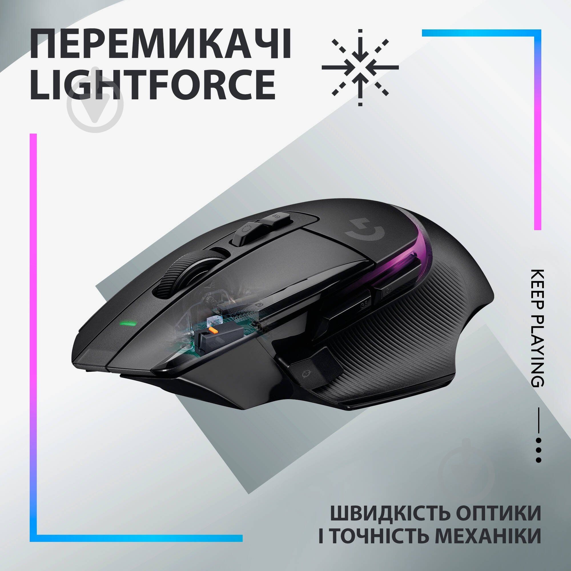 Мышка беспроводная Logitech G502 X Plus black (910-006162) - фото 2