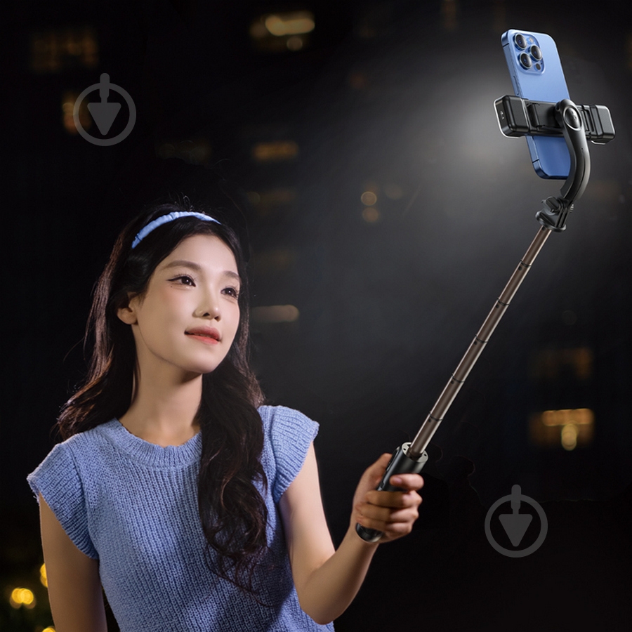 Трипод RTAKO Q10R Mini Clip selfie stick Black (6942063215332) - фото 5