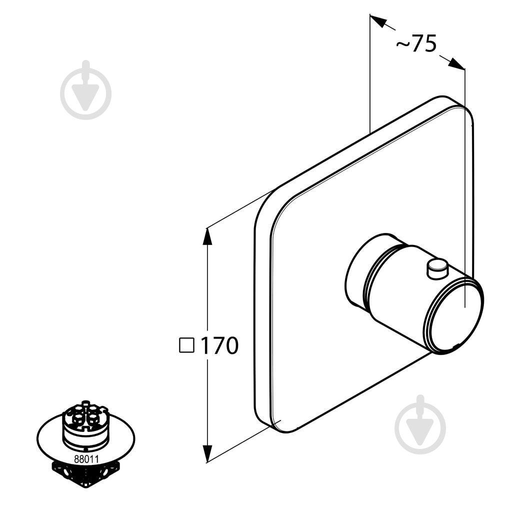 Смеситель для душа Kludi E2 497290575 - фото 2 Смеситель для душа Kludi E2 497290575 - фото 2