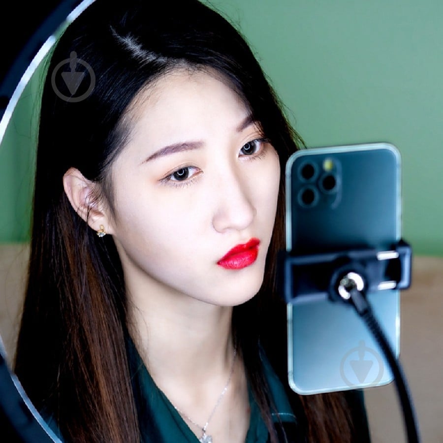 Комплект блогера RTAKO ZJ-ZBT01 Live Streaming Stand with Ring Light and Floor Tripod ABS Black (6942063215400) - фото 5 Комплект блогера RTAKO ZJ-ZBT01 Live Streaming Stand with Ring Light and Floor Tripod ABS Black (6942063215400) - фото 5