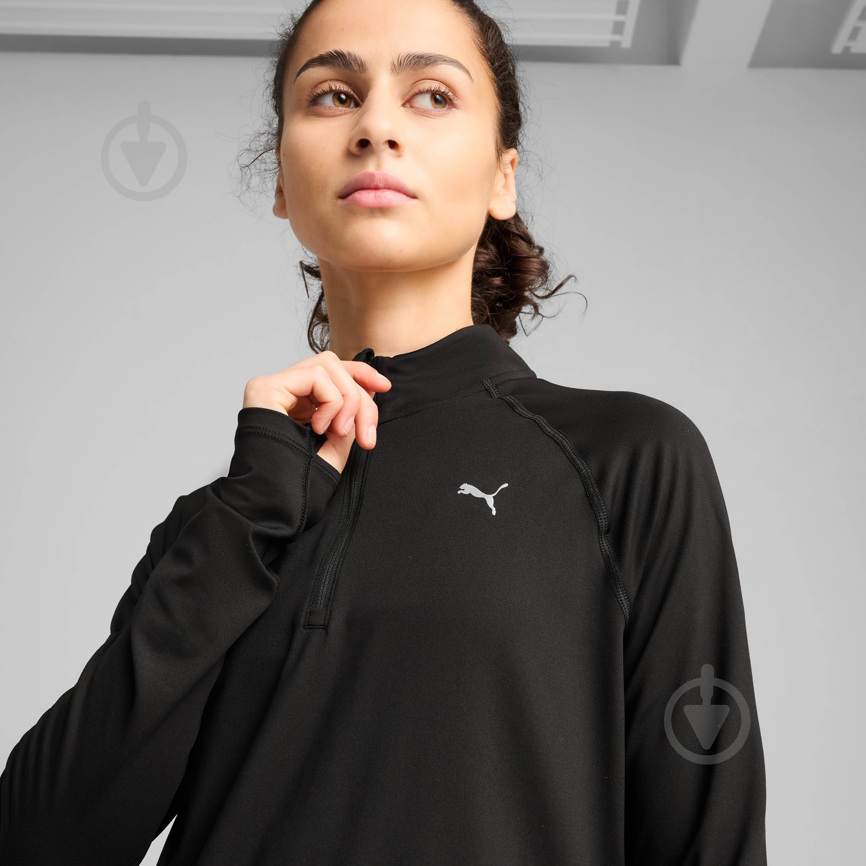 Джемпер Puma W RUN VELOCITY CLOUDSPUN 1/4 ZIP 52665001 р.L черный - фото 4 Джемпер Puma W RUN VELOCITY CLOUDSPUN 1/4 ZIP 52665001 р.L черный - фото 4