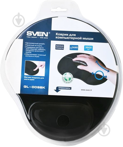 Коврик для мышки Sven GL-009BK - фото 4