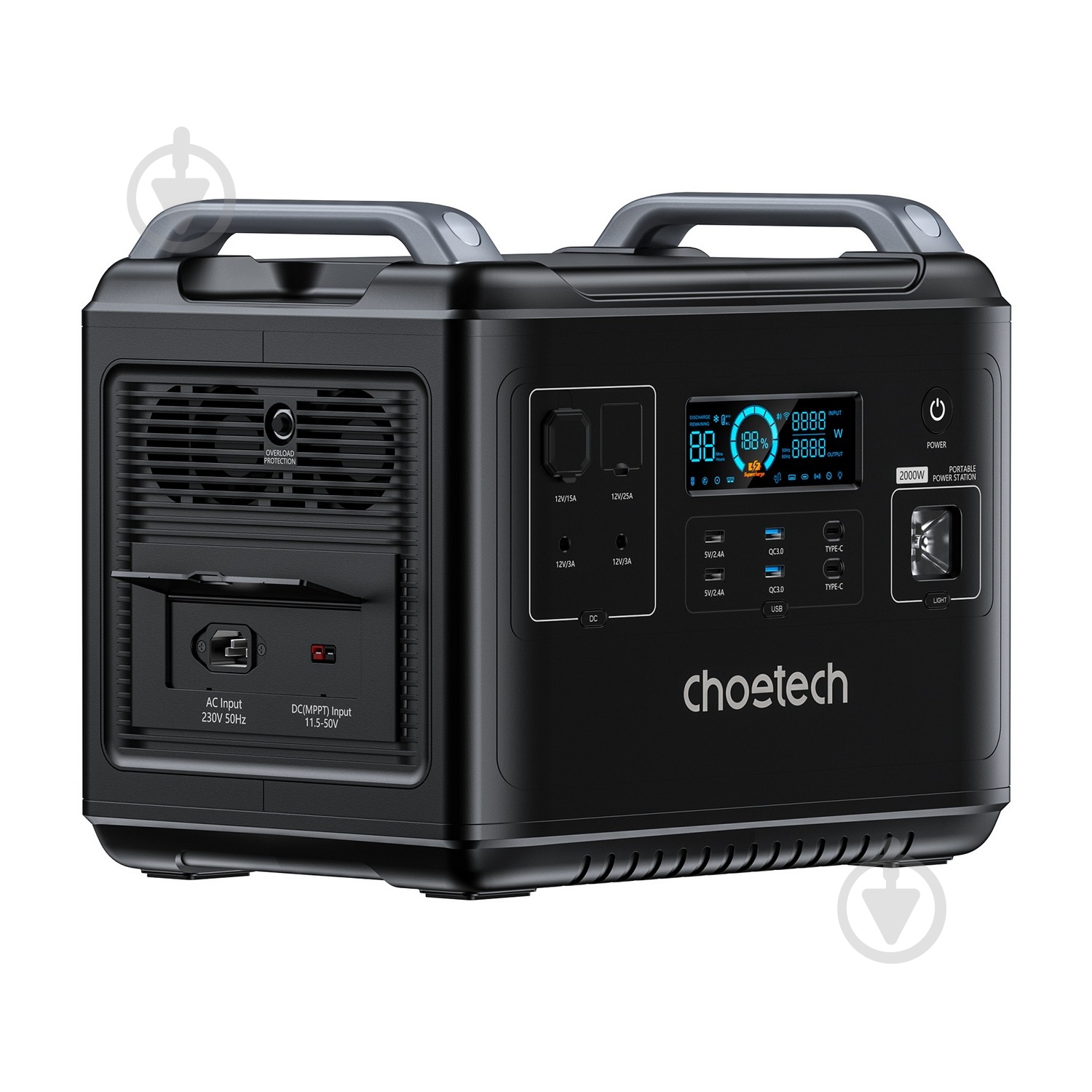Зарядна станція Choetech BS006-EU-BK (1997 Вт·год) - фото 2
