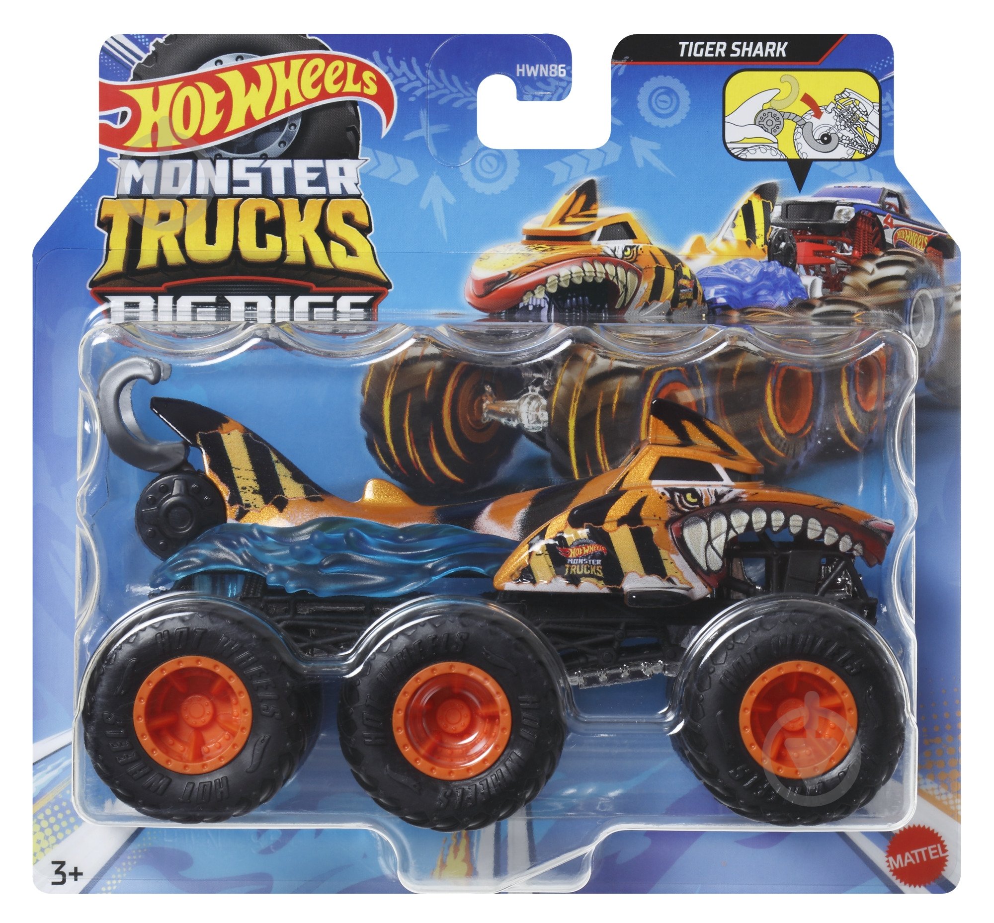 Машинка Hot Wheels Супер-тягач серії Monster Trucks в асортименті HWN86 - фото 5