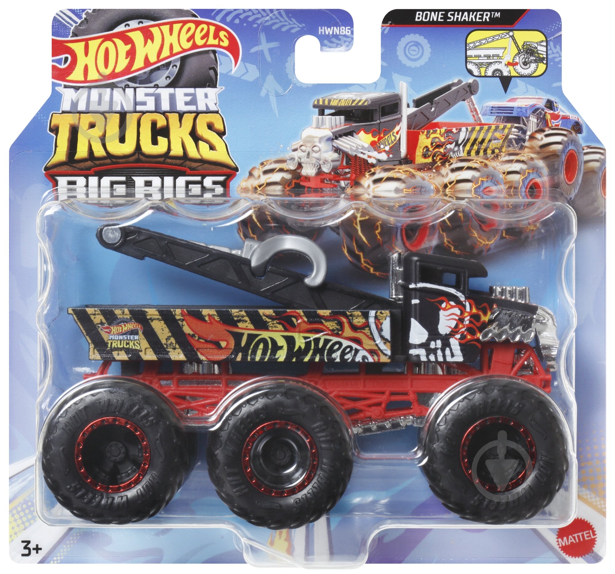 Машинка Hot Wheels Супер-тягач серії Monster Trucks в асортименті HWN86 - фото 6
