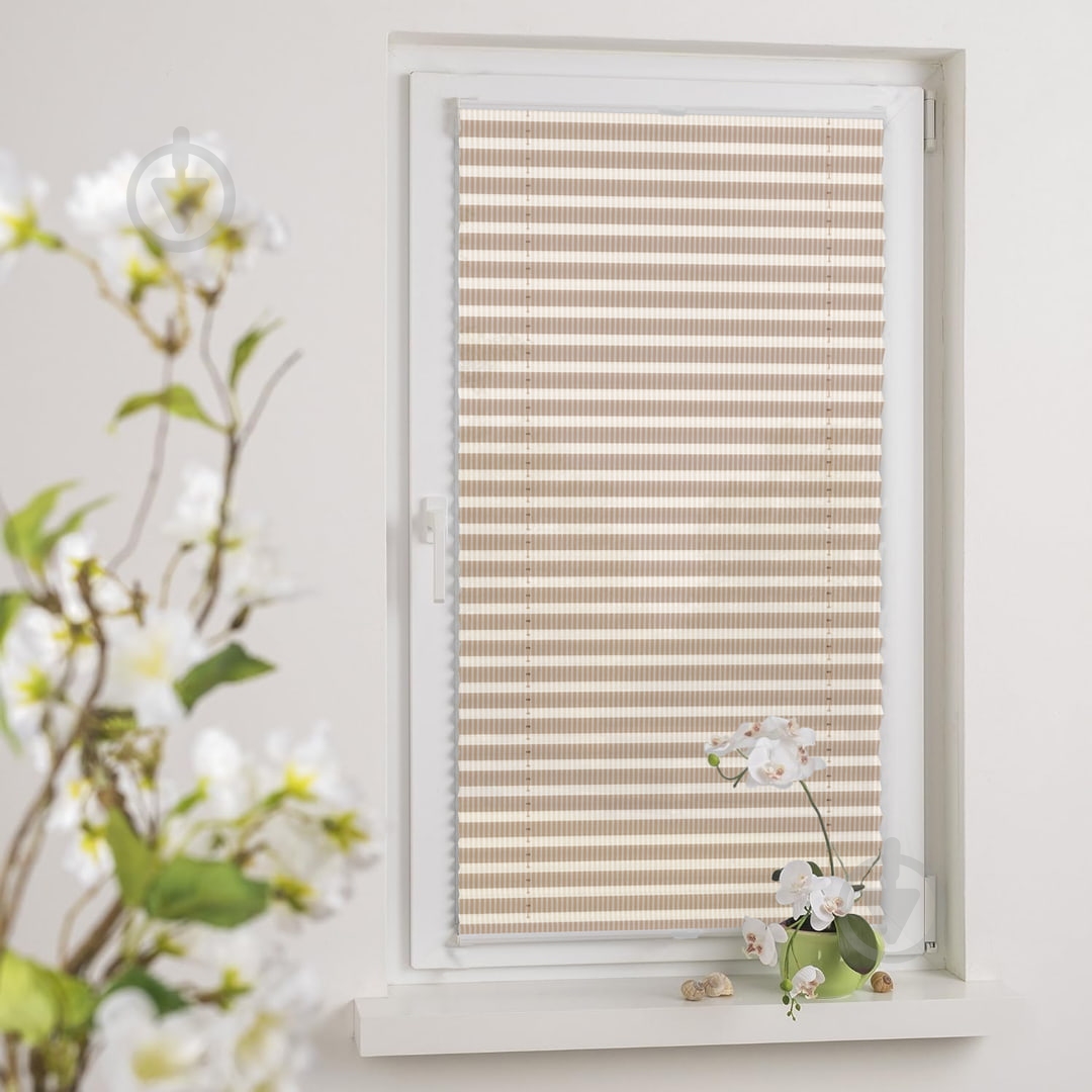 Штора-плісе Rollotex тканина VISTA PRINT 74х50 см Латте - фото 3