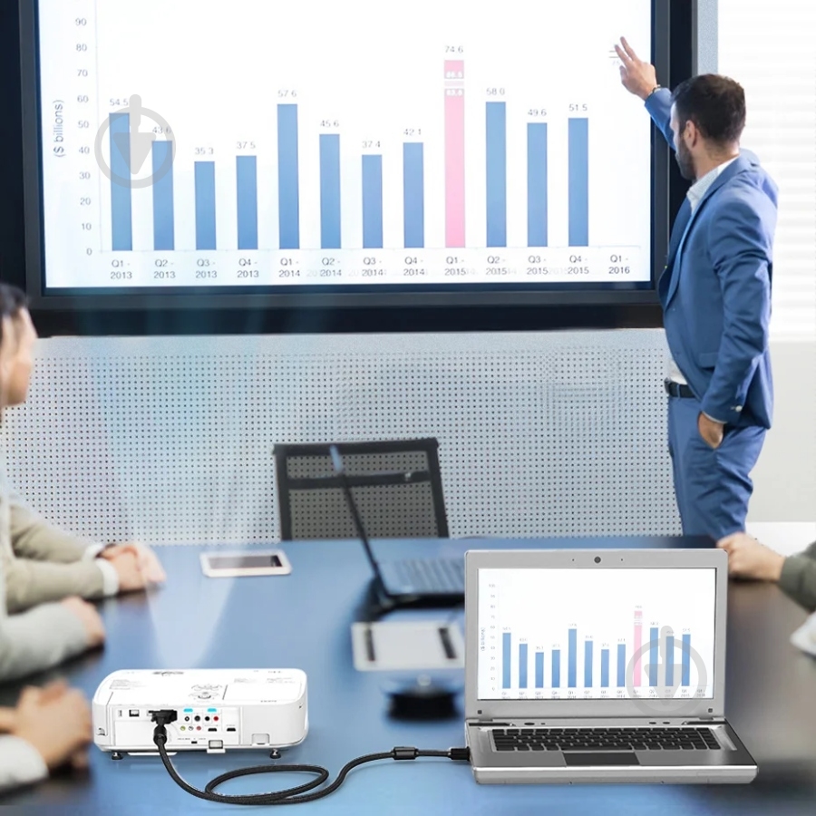 Кабель Vention 3 м чорний (EAEBI) - фото 11