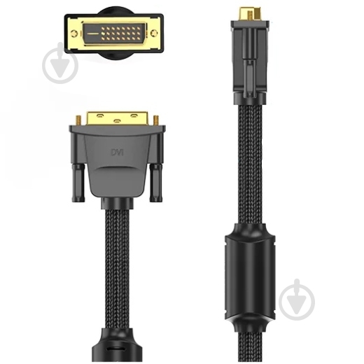 Кабель Vention 3 м чорний (EAEBI) - фото 3