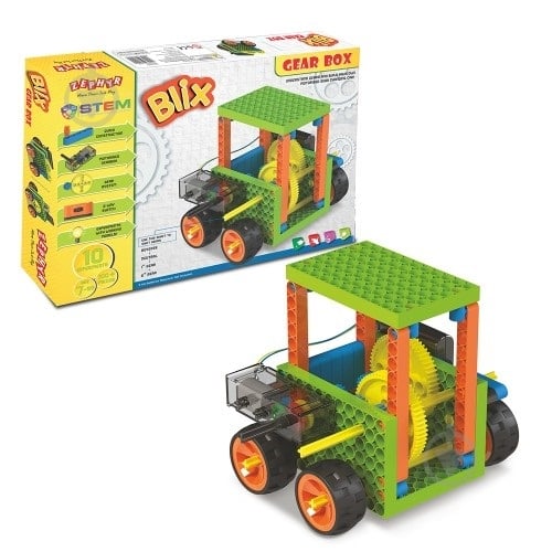 Конструктор Zephyr с моторчиком "BLIX" Коробка передач 6009 - фото 1