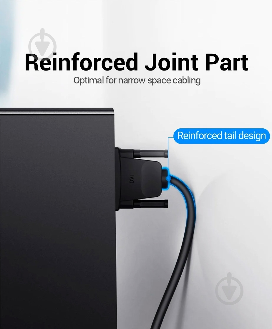 Кабель Vention 1,5 м черный (EAABG) - фото 7