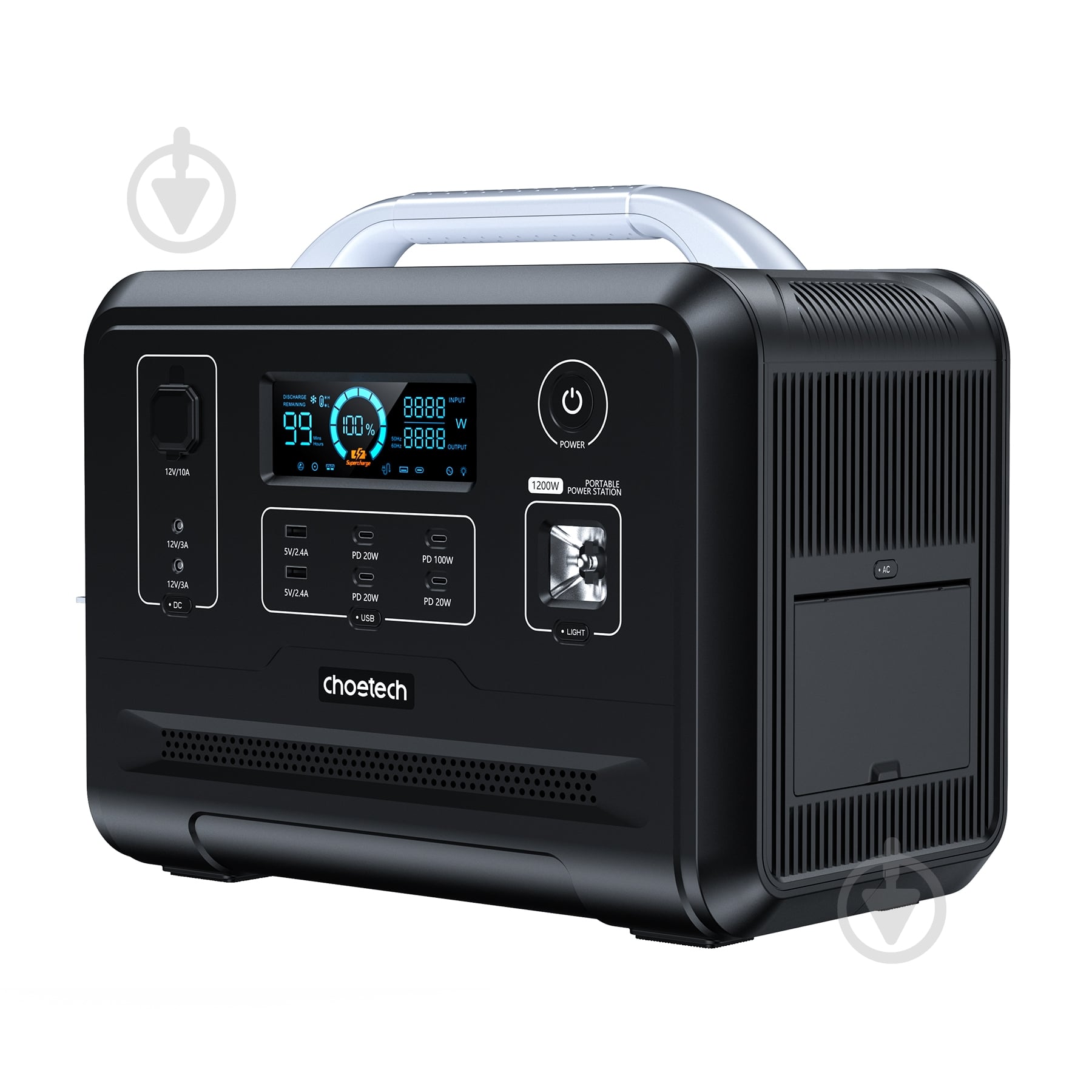 Зарядная станция Choetech BS005-EU-BK (960 Вт·год) - фото 1