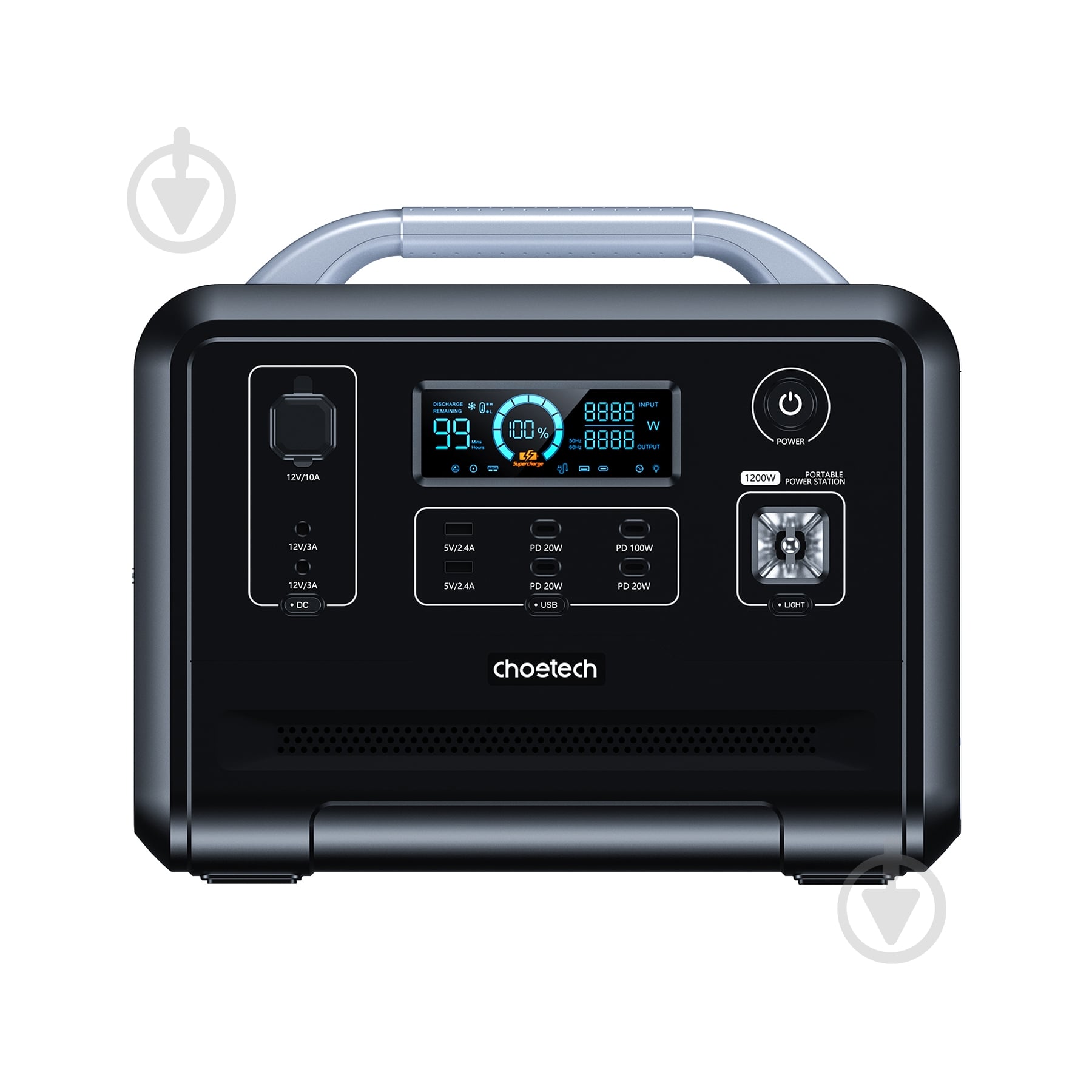 Зарядная станция Choetech BS005-EU-BK (960 Вт·год) - фото 2