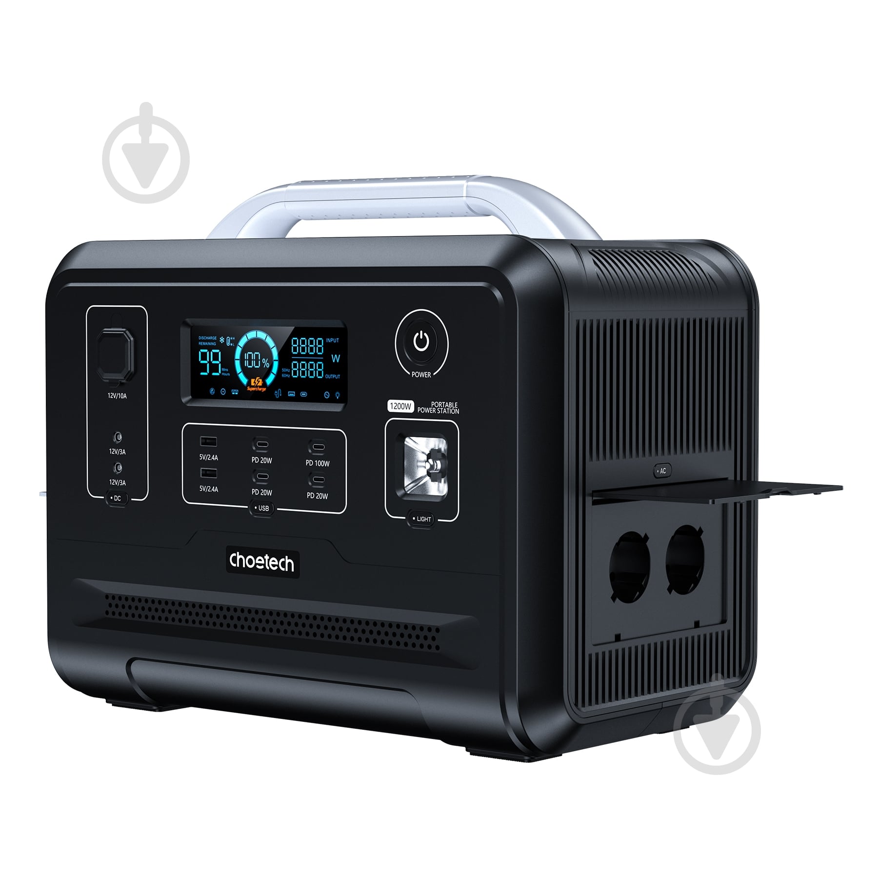 Зарядная станция Choetech BS005-EU-BK (960 Вт·год) - фото 3